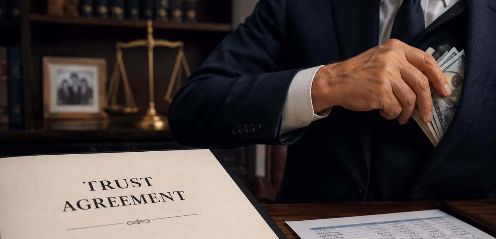 trustee stealing from trust